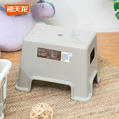 禧天龙塑料小凳子加厚家用大人结实儿童换鞋 浴室脚踩防滑矮凳板凳