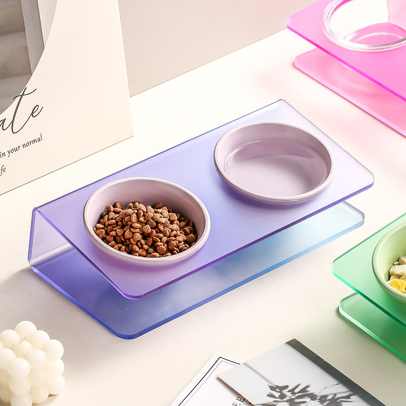 BD同款宠物碗陌恩亚克力碗架