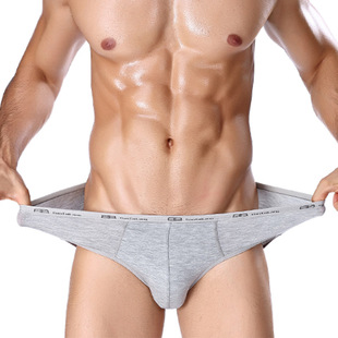三角内裤 田太郎男士 莫代尔棉纯色舒适男士 透气弹力小边大码 头 内裤