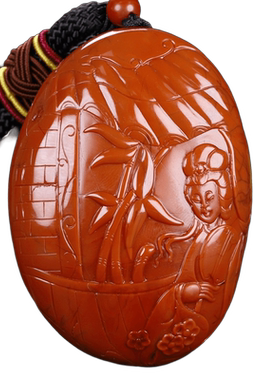 蝶逸男女款南红玛瑙原石雕刻