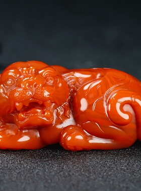 蝶逸男女款南红玛瑙原石雕刻