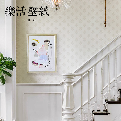 进口纯纸墙纸美式小碎花