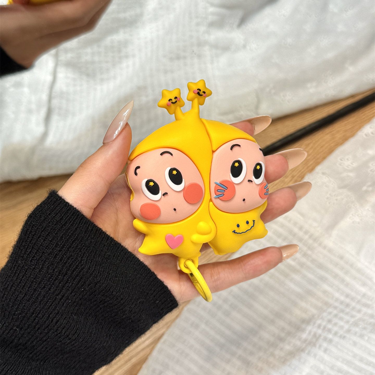 奶萌可爱油画腮红立体星星男孩适用于苹果AirPodspro3耳机保护套AirPods pro4新款无线蓝牙3代AirPods1/2硅胶,3C数码配件,耳机保护套,淘宝优惠券,粉丝福利购,淘宝优惠卷