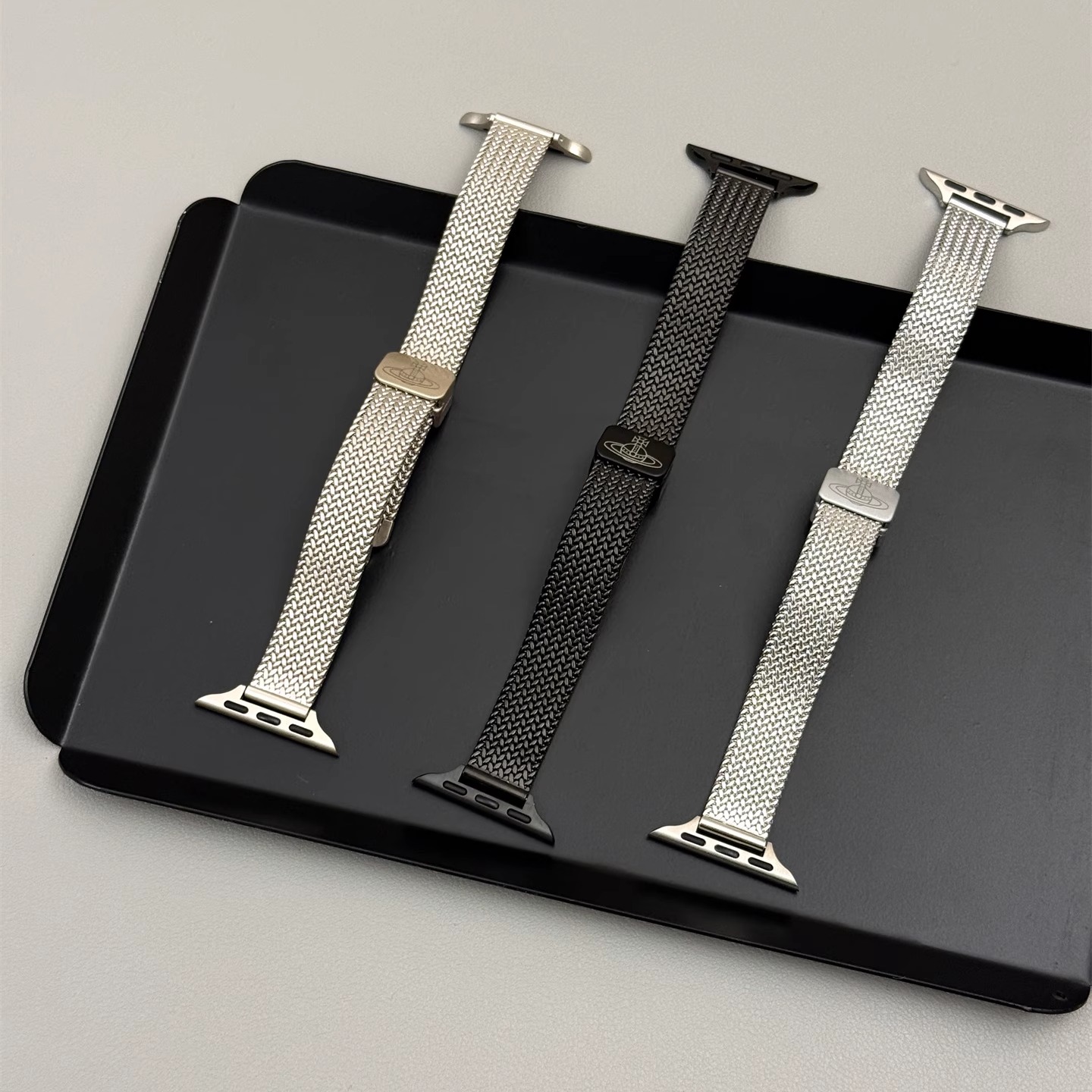 超火网红星球纯色金属磁吸表带适用iwatch11苹果手表applewatch9高级感s10情侣Ultra23新款45SE简约s6女款S9