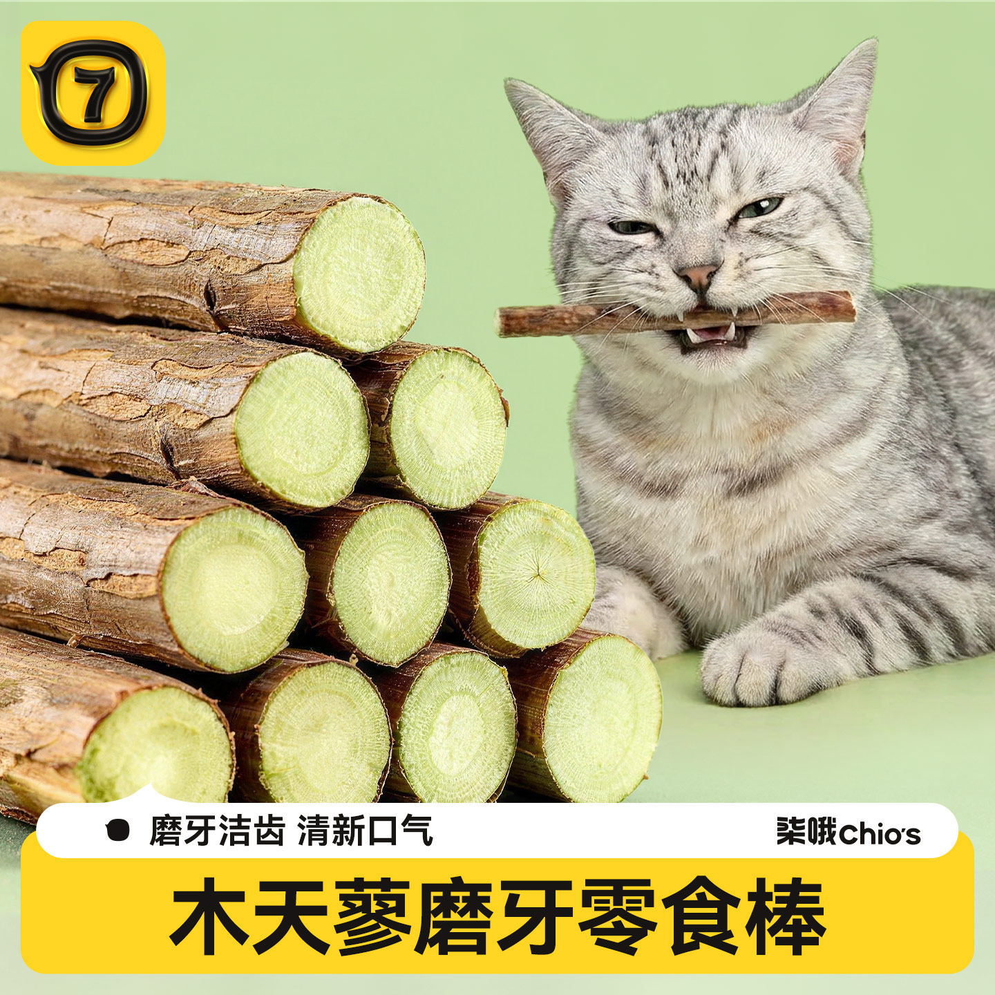 木天蓼猫咪磨牙棒猫薄荷洁齿幼猫啃咬逗猫棒换牙期用品猫零食玩具