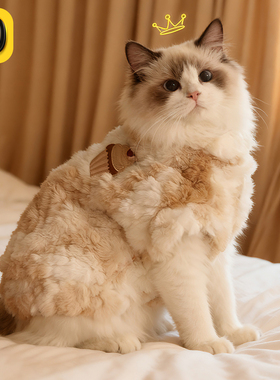 猫咪衣服秋冬保暖布偶德文小猫马甲冬装棉衣加绒冬天猫猫宠物冬季