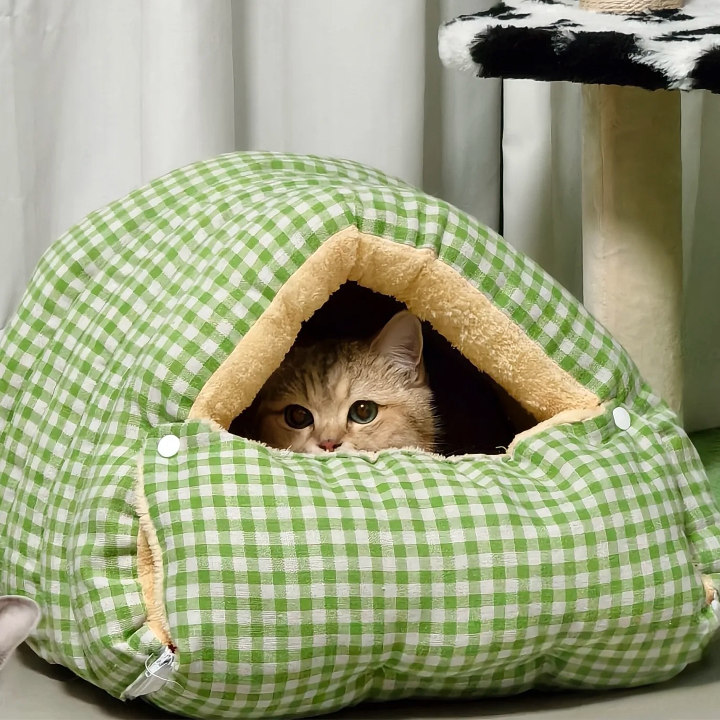 猫窝冬季保暖半封闭式可拆洗窝垫
