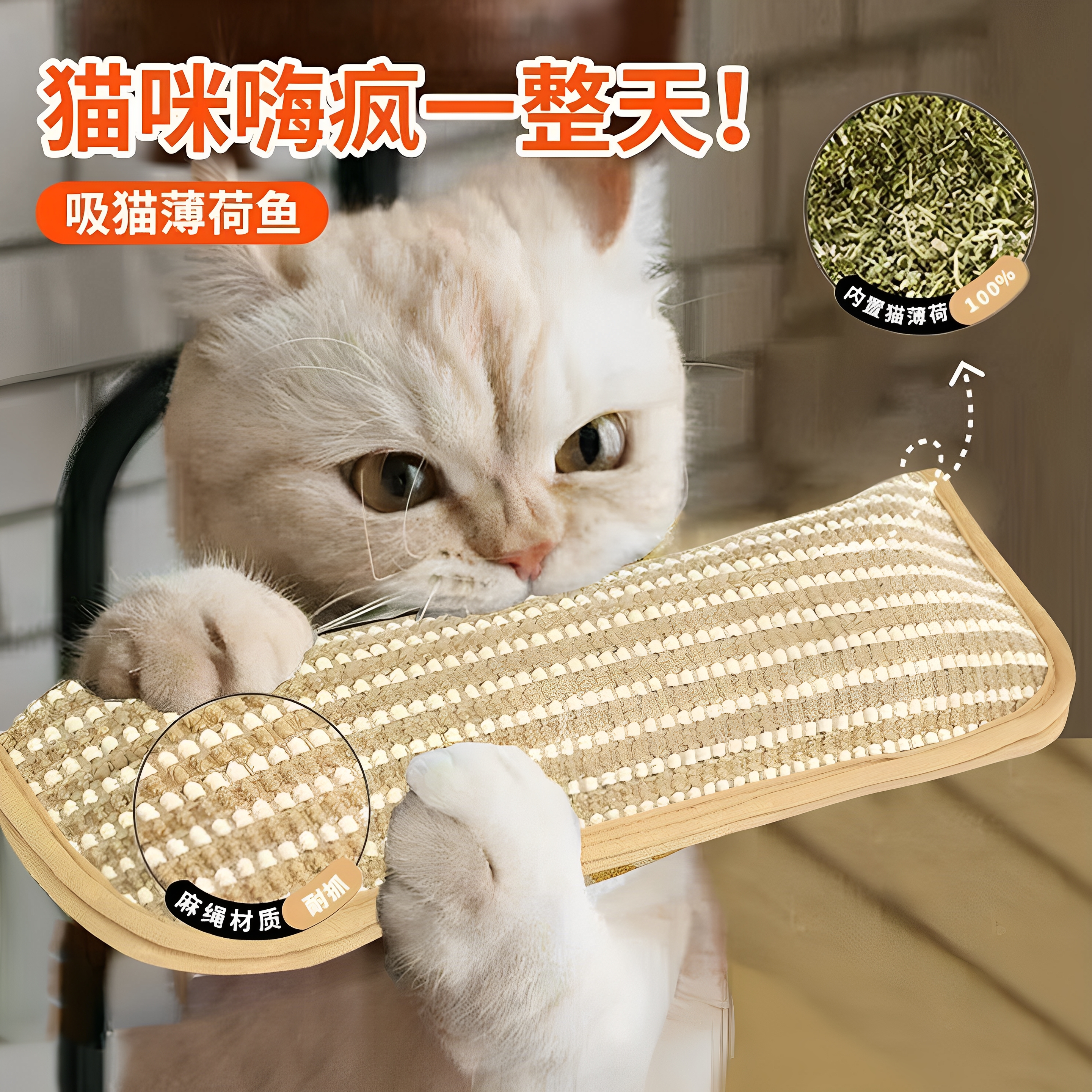 柒哦猫薄荷猫玩具磨牙耐咬解闷