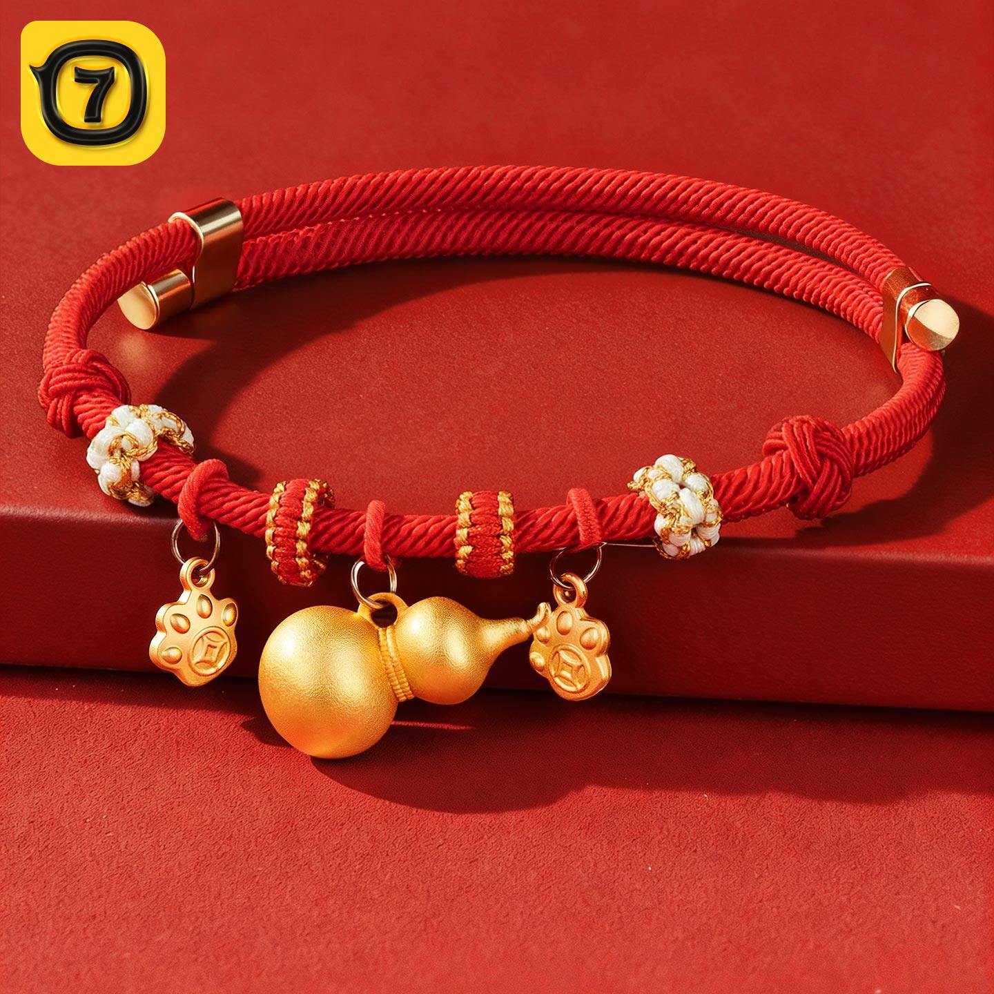 猫咪新年项圈红绳无声项链小狗脖圈装饰小猫可爱围脖宠物礼物礼盒