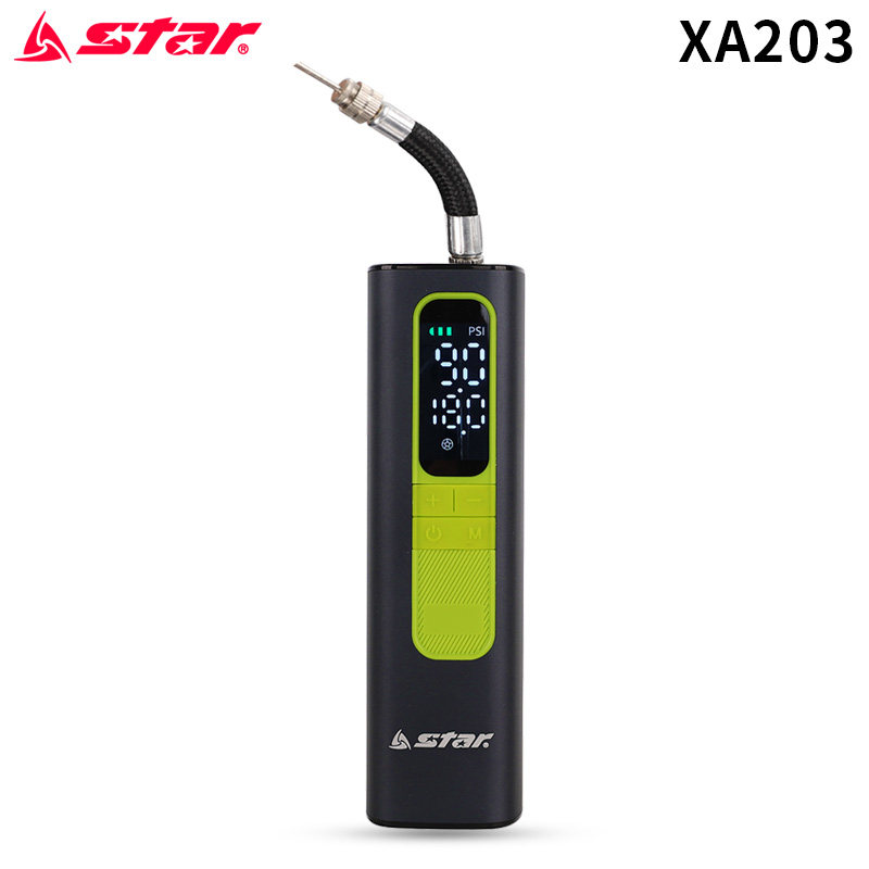Star世达智能数显球泵气压表带足篮排通用便携式电动打气筒 XA203