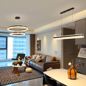 轻奢客厅吊灯现代简约饭厅灯大气意式 别墅主灯2025新款 圆形灯具