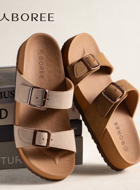 宝人凉拖鞋女2026新款防滑勃肯拖鞋时尚外穿防滑沙滩拖百搭一字拖