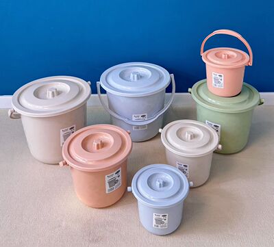 小水桶塑料带盖手提小桶收纳桶户外玩水桶果园采摘桶美术桶玩具桶