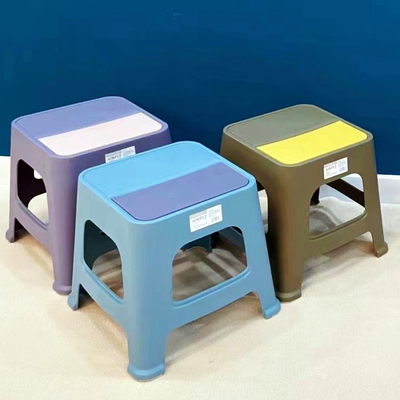 加厚塑料凳子成人家用结实胶凳现代简约客厅方凳可叠放防滑矮凳