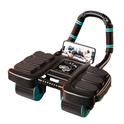Automatic rebound four wheel six elbow support men's abdomin
