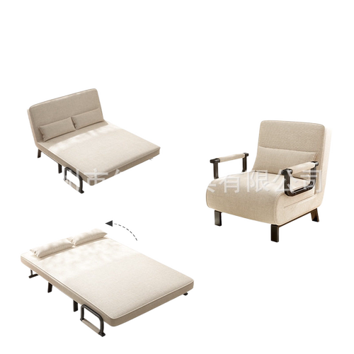 Sofa bed folding dual-use fabric sofa nap bed single double