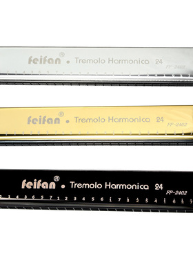 Harmonica mouth organ 24 hole metal c tone polyphonic studen