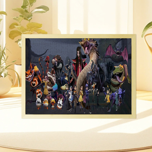 超自然行动组木质拼图逍遥逍零周边卡通游戏益智玩具定制生日礼物