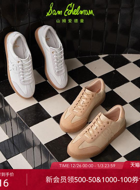 明星同款SAM EDELMAN山姆爱德曼秋冬休闲复古德训休闲鞋女SANDY