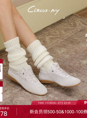 SAM EDELMAN山姆爱德曼春季白色软芭蕾德训薄底阿甘鞋CIRCUS JOEL