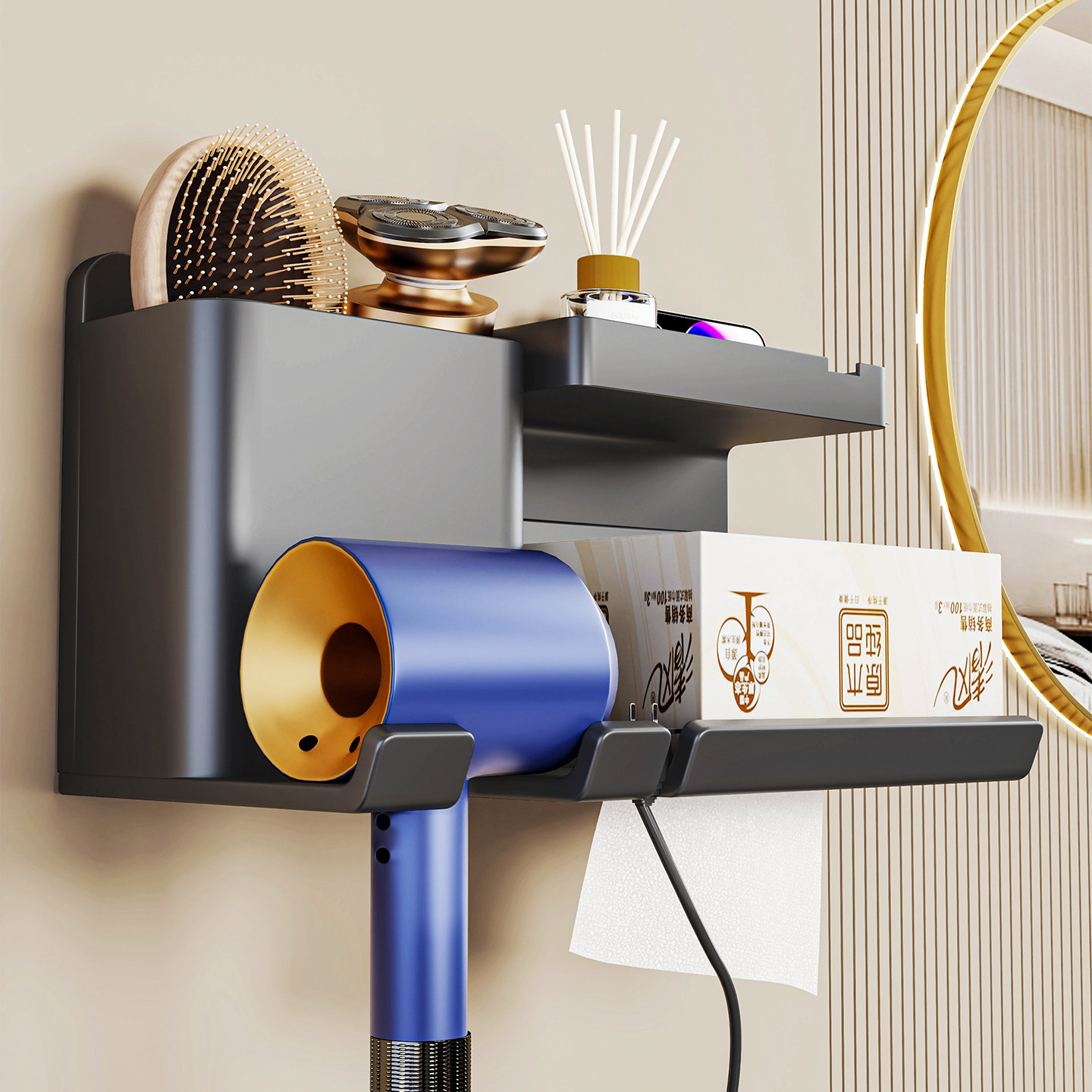 新款吸盘吹风机置物架浴室免打孔壁挂支架卫生间电吹风风筒机挂架,家庭/个人清洁工具,吹风机置物架,淘宝优惠券,粉丝福利购,淘宝优惠卷