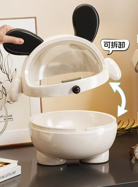 入户玄关收纳盒门口钥匙摆件置物架翻盖透明桌面台面杂物储物收纳