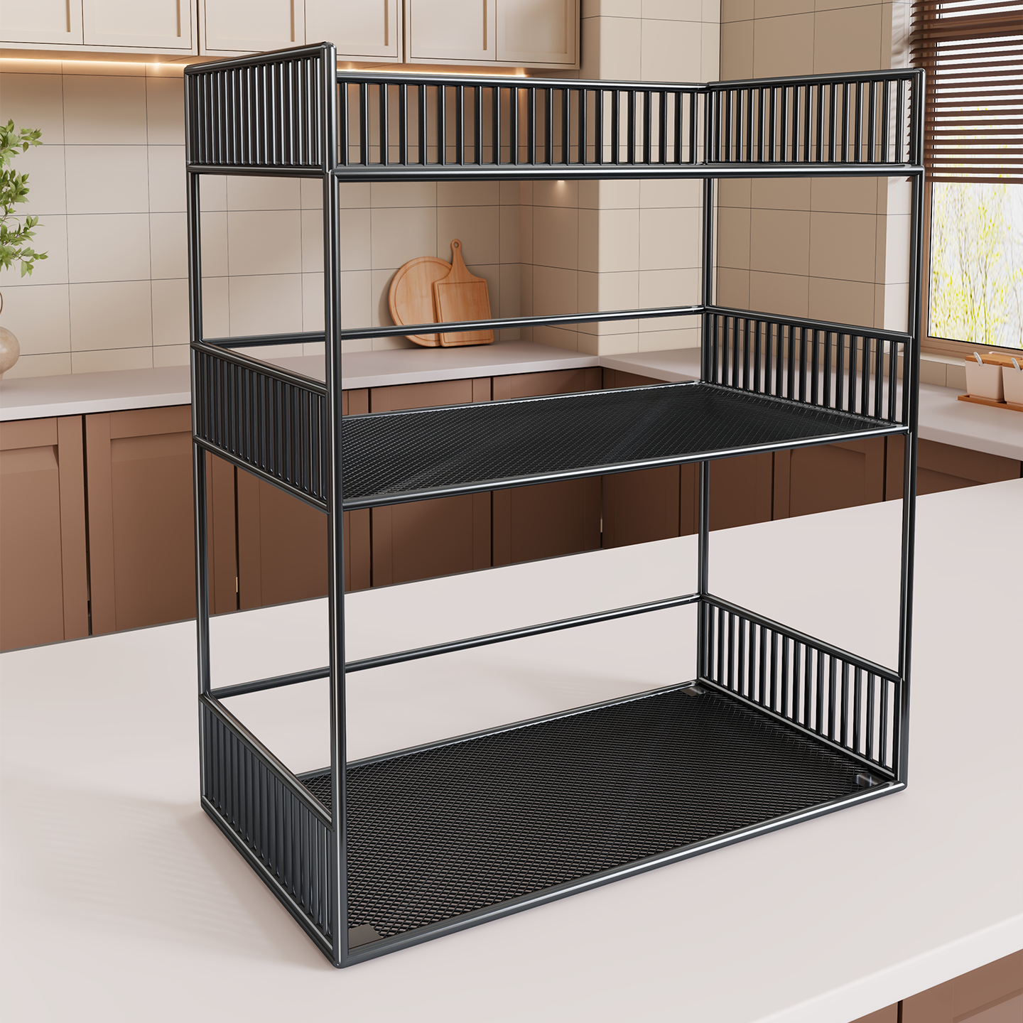 杯架台面多层置物架餐桌水杯柜