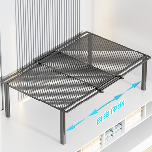 可伸缩衣柜分层隔板衣橱抽拉收纳置物架隔断分割格挡层板衣服柜子