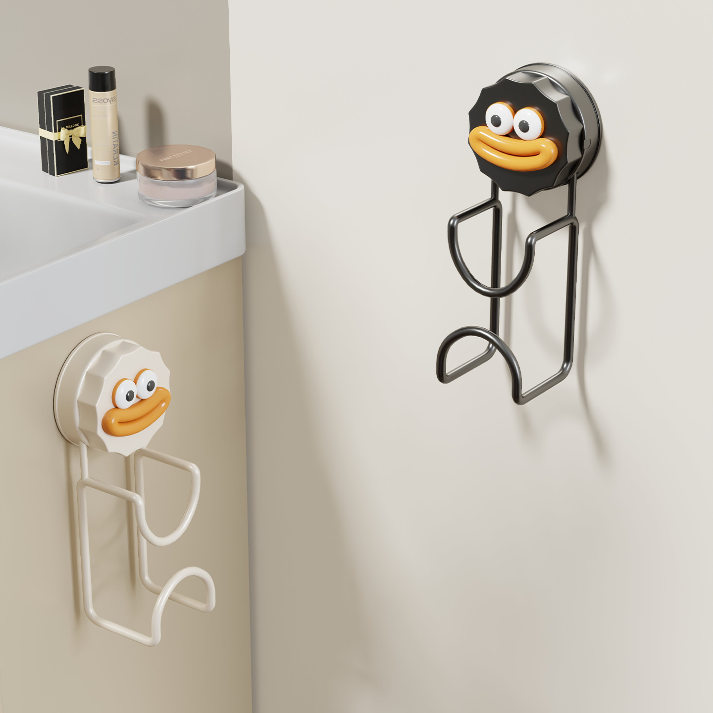 卫生间脸盆架脸盆挂钩浴室壁挂盆子收纳架免打孔厕所家用挂盆神器