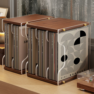 cd碟片架子桌面光盘黑胶唱片磁带展示置物架收藏存放专辑收纳盒