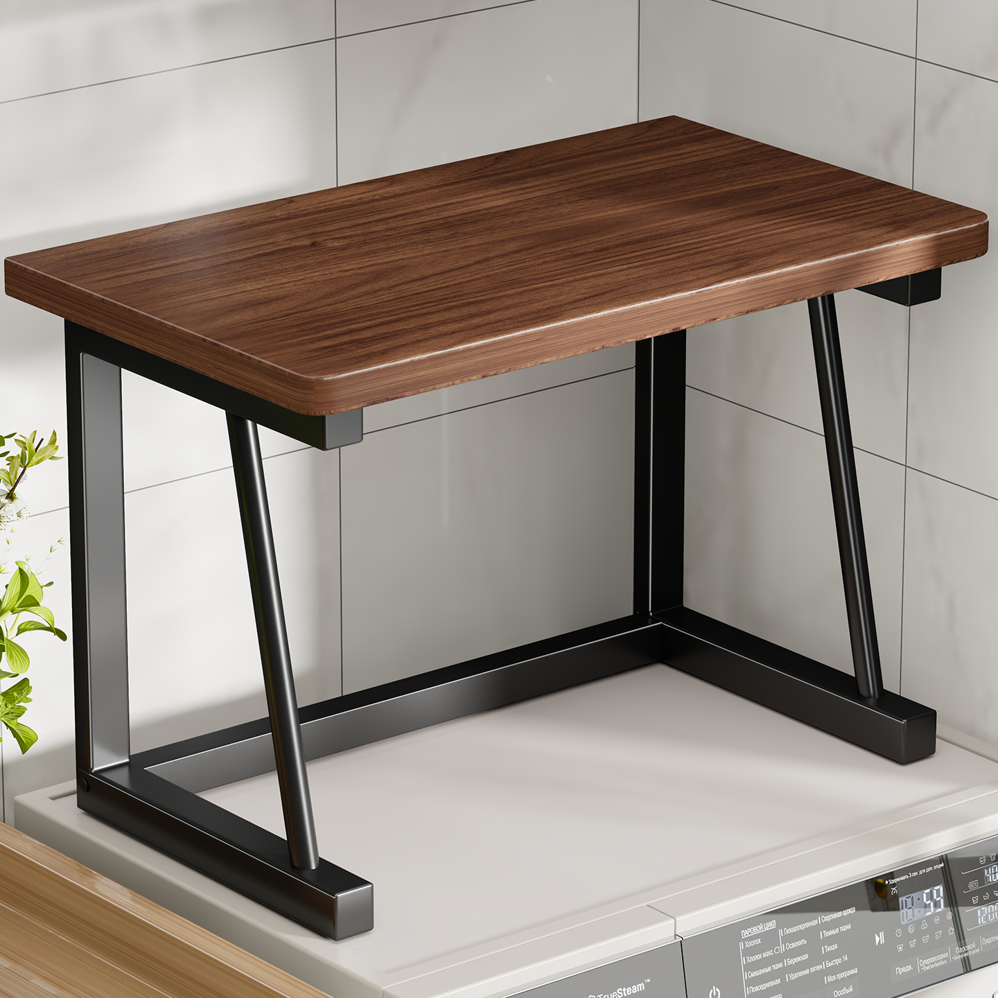 洗衣机上方置物架侧滚筒顶部空间收纳挂架家用免打孔洗衣液储物架