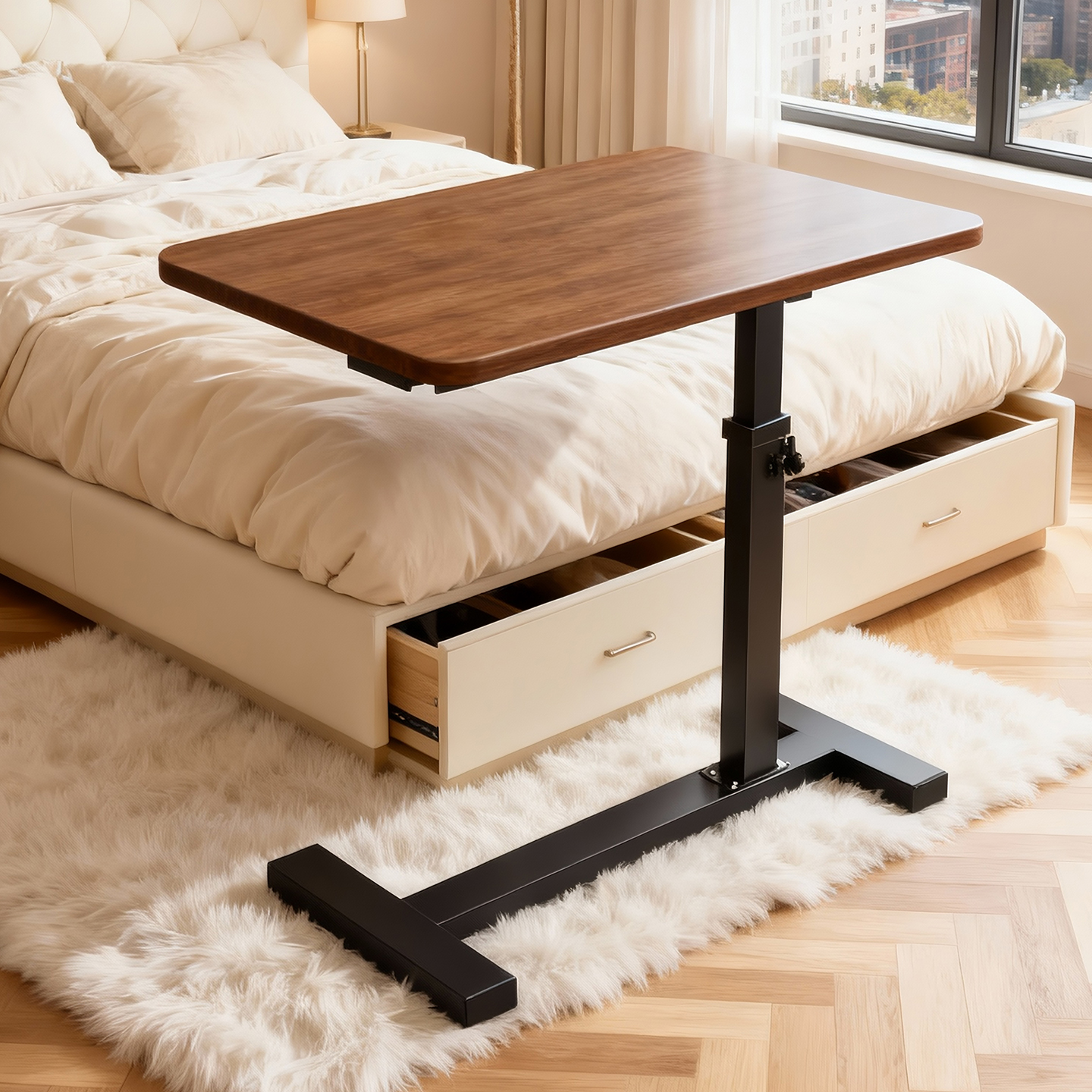 可移动升降书桌家用卧室简