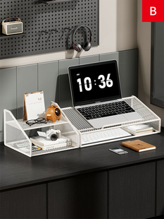 电脑置物架显示器垫高底座桌面组合收纳柜办公桌上笔记本增高架子