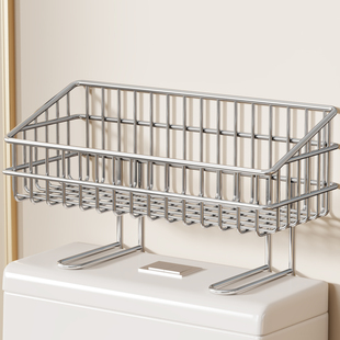 卫生间置物架马桶上方收纳柜浴室厕所多功能免打孔收纳神器分层架