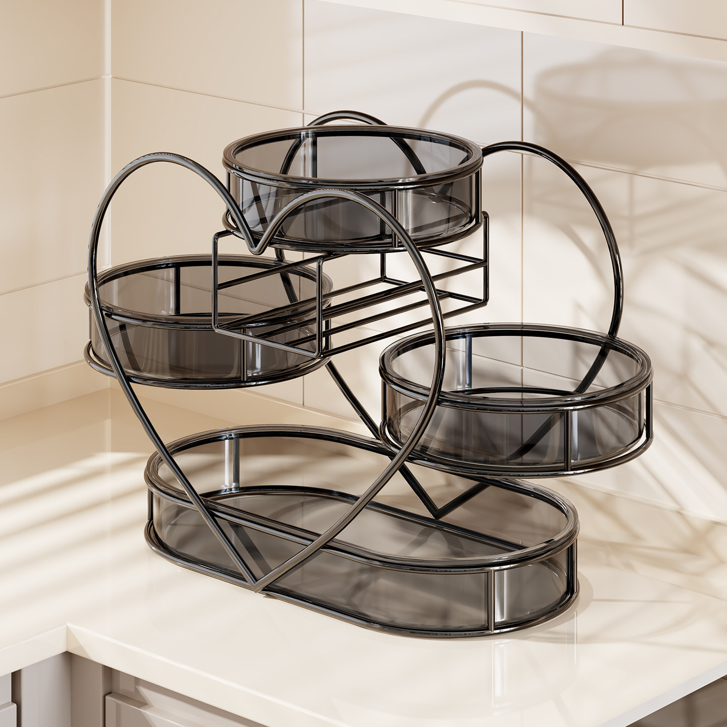 厨房蔬菜水果篮置物架水果盘家用客厅茶几桌面多层零食摆放收纳架,收纳整理,整理架/置物架/收纳架,淘宝优惠券,粉丝福利购,淘宝优惠卷