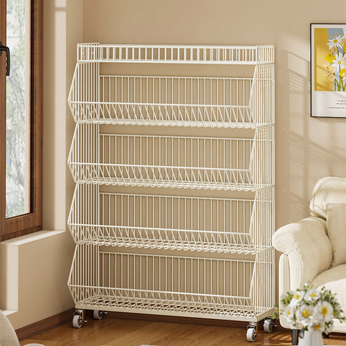 零食货架厨房置物架落地展示架子