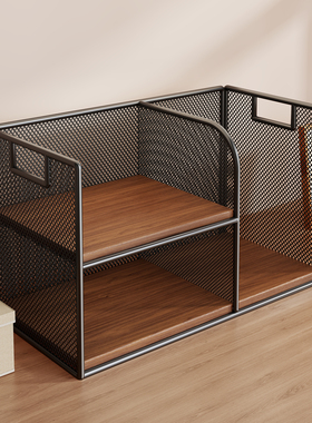 桌面置物架书桌上书本多层小型收纳架子文件放置架办公室工位台面