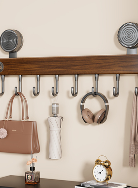 实木挂衣架墙上壁挂入户门