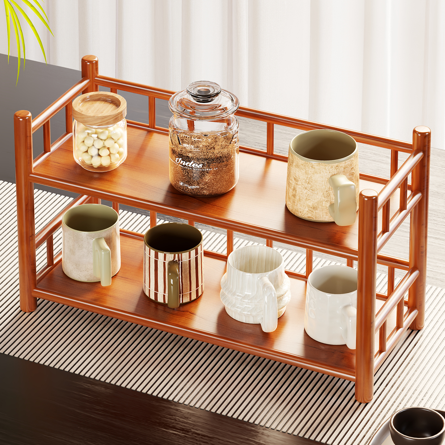 水杯置物架杯架桌面杯子收纳