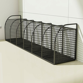 金属书立架办公室工位资料架文件框办公用品文具大全书立架办公桌