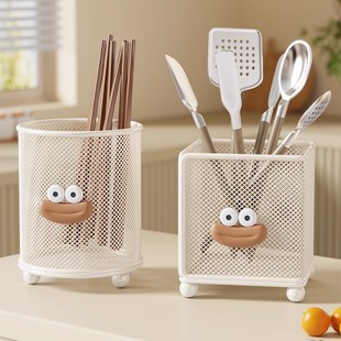 厨房筷子筒置物架家用台面沥水多功能收纳架放刀叉勺子筷子收纳盒