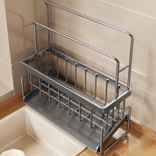 水槽沥水架厨房抹布放置收纳架子