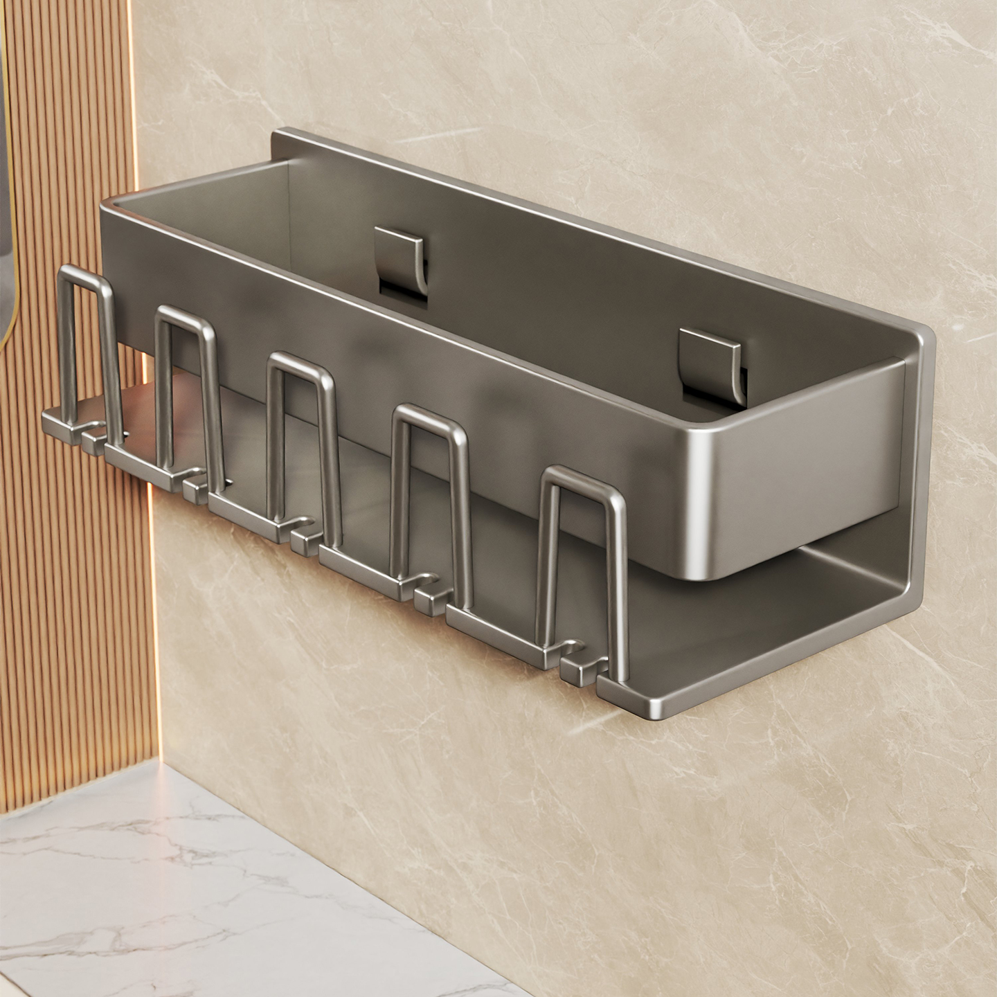 吸盘吹风机杯架收纳架