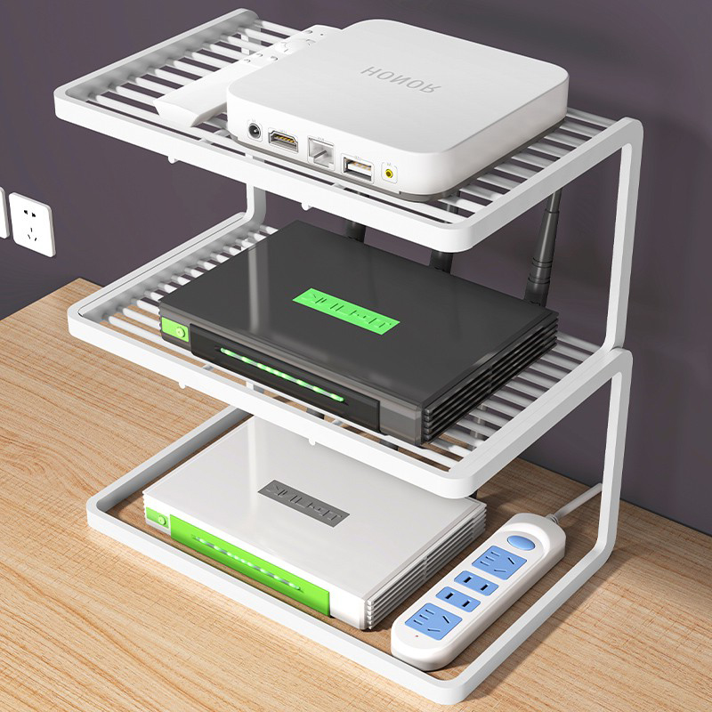 路由器放置架桌面分层置物收纳