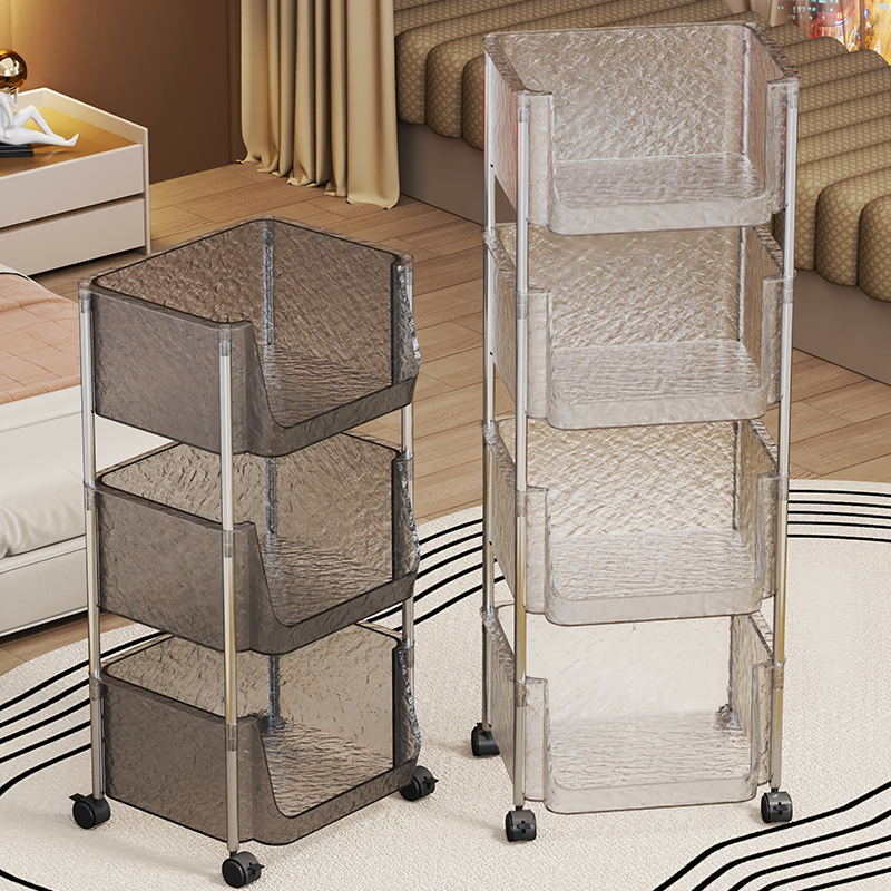 可移动零食小推车置物架落地