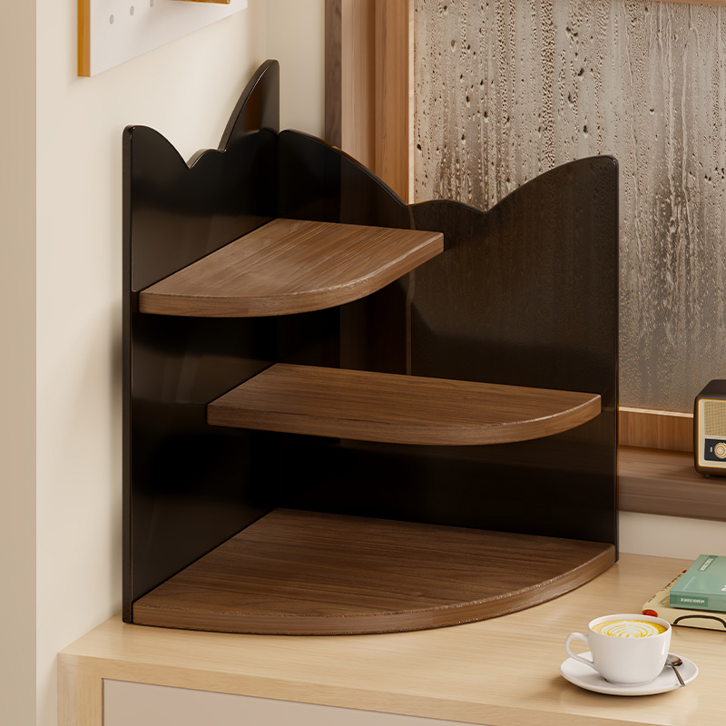 桌面转角水杯收纳架台面展示架