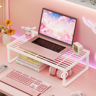 笔记本电脑支架家用台式 显示器增高架游戏本散热烧烤架桌面置物架