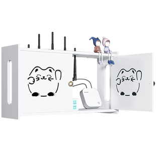 wifi路由器插座遮挡盒线盒装饰画客厅墙面洞口孔洞遮丑箱创意免钉