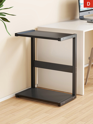 台式电脑主机支架家庭办公室地板立式双层储物架组织者底盘托盘基