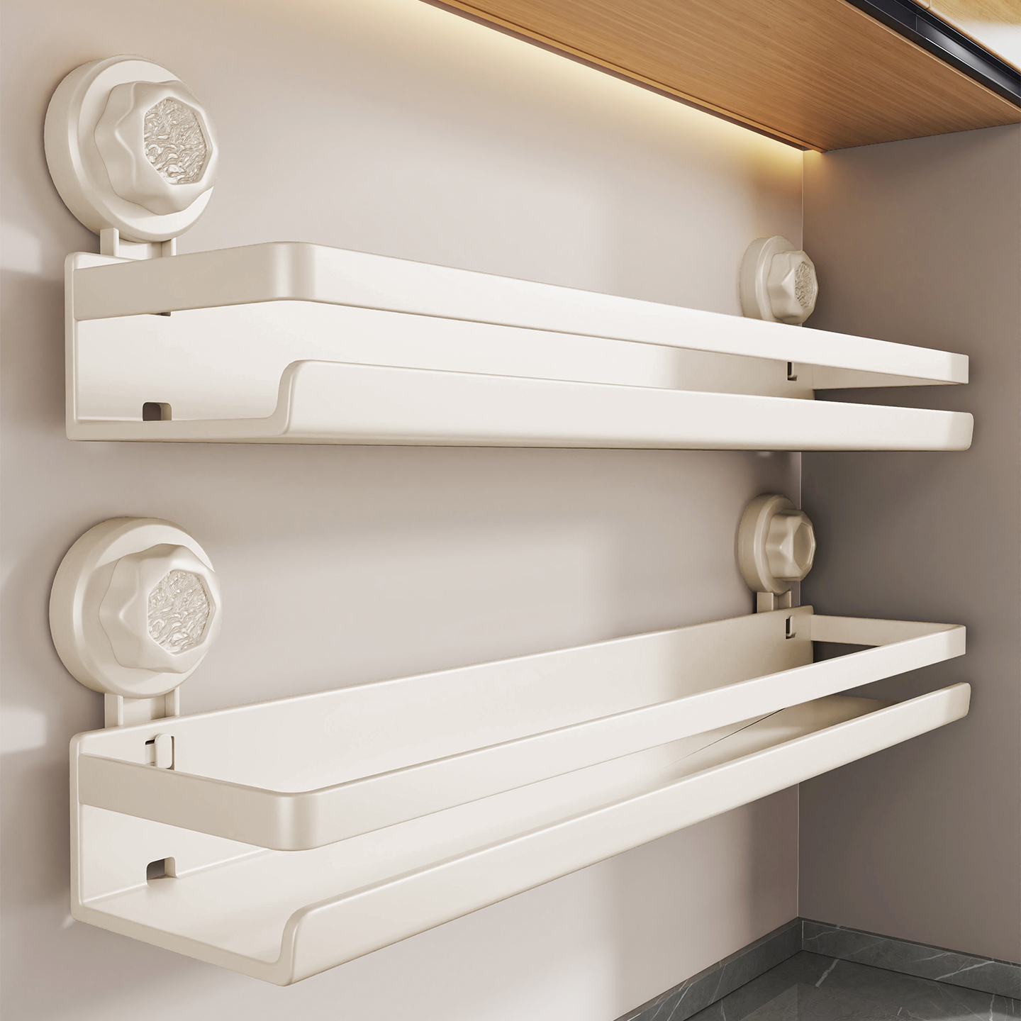 吸盘调料置物架免打孔墙